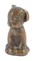 Bronz kutya figura, m: 4 cm