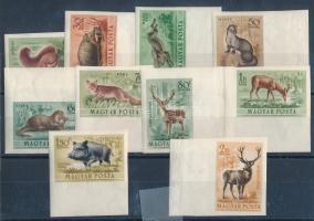 1953 Erdei állatok vágott ívszéli sor (20.000)