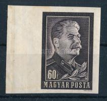 1953 Sztálin-gyász vágott ívszéli bélyeg (6.000) (halvány rozsda / light stain)