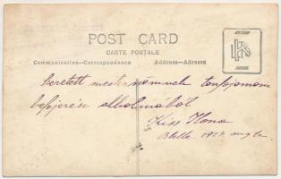 1923 Balatonlelle, Magyar Asszonyok Nemzeti Szövetsége csoportképe, zászló. Szitovszky Jánosné photo...