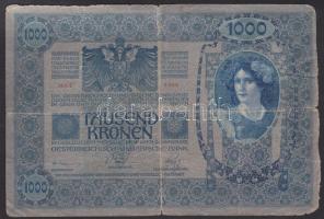 1902 1000K "Magyarország" piros körbélyegzővel T:III-