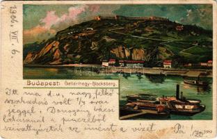 1906 Budapest XI. Gellérthegy, Citadella. litho (EB)