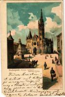 1900 Budapest I. Mátyás templom. litho (EM)