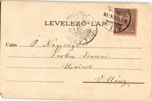 1900 Budapest I. Mátyás templom. litho (EM)