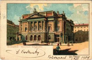 1904 Budapest VIII. Népszínház. litho (EK)