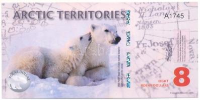 Sarkvidéki területek 2012. 8$ fantázia bankjegy "A1745" T:UNC
Arctic Territories 2012. 8 ...