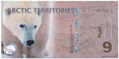 Sarkvidéki területek 2012. 9$ fantázia bankjegy "A1745" T:UNC
Arctic Territories 2012. 9 ...