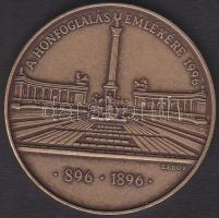 1996 "A honfoglalás emlékére" Br emlékplakett. Szign:Lebó F. T:1