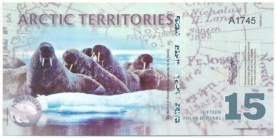 Sarkvidéki területek 2012. 15$ fantázia bankjegy "A1745" T:UNC
Arctic Territories 2012. 1...