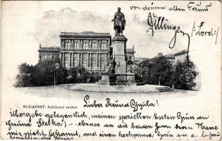 1901 Budapest V. Magyar Tudományos Akadémia, Széchenyi szobor (EB)