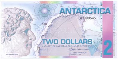 Antarktisz 2008. 2$ fantázia bankjegy "SPC99545" T:UNC
Antarctica 2008. 2 Dollars fantasy...