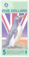 Antarktisz 2008. 5$ fantázia bankjegy "SPC99545" T:UNC
Antarctica 2008. 5 Dollars fantasy...