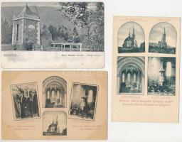 Budapest II. Máriaremete, Mária-Remete; - 15 db RÉGI (1905 előtti) város képeslap vegyes minőségben,...