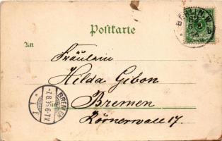 1896 Berlin, Berliner Gewerbe Ausstellung, Marina Schauspiel, Pavillon der Stadt / Great Industrial ...