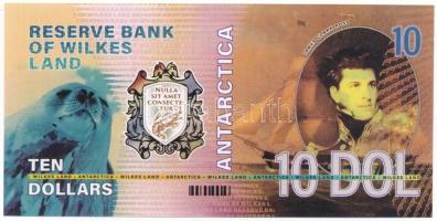 Antarktisz / Wilkes-föld 2021. 10$ fantázia bankjegy "AA00000324" T:UNC
Antarctica / Wilk...