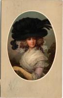 1911 Lady art postcard. M. Munk Vienne Nr. 559. litho