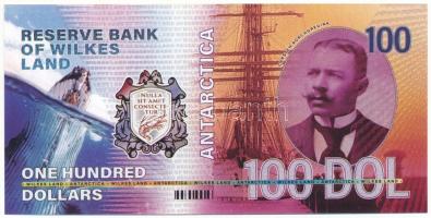 Antarktisz / Wilkes-föld 2021. 100$ fantázia bankjegy "AA00000324" T:UNC
Antarctica / Wil...