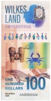 Antarktisz / Wilkes-föld 2021. 100$ fantázia bankjegy "AA00000324" T:UNC
Antarctica / Wil...
