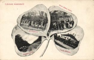 Kistelek Vasútállomással és Meist Miksa üzletével (EK)