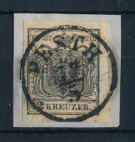 1850 2kr HP I lemezhiba a KREUZER-ben "PESTH"
