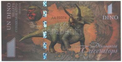 Spanyolország 2021. 1D fantázia bankjegy "AA89374" T:UNC
Spain 2021. 1 Dino fantasy bankn...