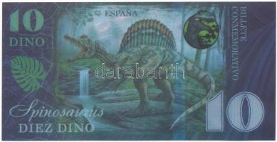 Spanyolország 2021. 10D fantázia bankjegy "AA89374" T:UNC
Spain 2021. 10 Dino fantasy ban...