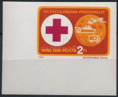1981 Vöröskereszt (VI.) ívsarki vágott bélyeg