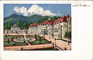 1918 Pöstyén, Pistyan, Piestany; Thermia Palace fürdő és szállópalota / Thermia Palace Badehotel / s...