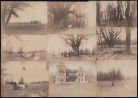 cca 1900-1910 Kőriserdő, Habsburg-Tescheni Frigyes főherceg vadászkastélya, a kastély környékén kirá...