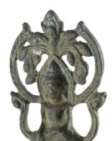 Régi thaiföldi kegytárgy amulett, h: 6,5 cm