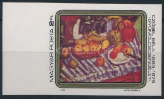 1983 Czóbel Béla (II.) ívszéli vágott bélyeg