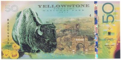 Amerikai Egyesült Államok 2018. 50$ "Yellowstone National Park" fantázia bankjegy "RA...