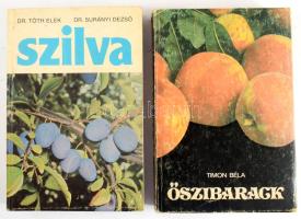 Dr. Tóth-Dr. Surányi: Szilva. + Timon Béla: Őszibarack. Bp., 1997680, Mezőgazdasági. Kiadói papírköt...