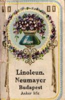 Tárcanaptár az 1913-ik évre. [Miniatűr kötet.]
Budapest, [1912]. Neumayer Lipót Linóleum-áruháza [n...