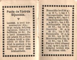 Tárcanaptár az 1913-ik évre. [Miniatűr kötet.]
Budapest, [1912]. Neumayer Lipót Linóleum-áruháza [n...