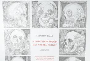 Keresztes Dóra (1953-), Orosz István (1951-): A bolondok hajója II, második tized. Plakát, szitanyom...