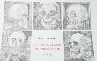Keresztes Dóra (1953-), Orosz István (1951-): A bolondok hajója II., második tized. Plakát, szitanyo...