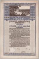 1916. Budapest "Budapest Székesfőváros" kötelezvénye 5000K-ról magyar és német nyelven bél...