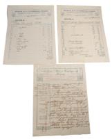 1908-1909 Pozsony, Buxbaum, Blau és Weinberger női konfektio, divatáruk és fehérnemüek áruháza 3 db ...