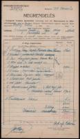 1909 Bp., Butorcsarnok és Hitelszövetkezet fejléces számla, 10f okmánybélyeggel, kisebb lapszéli sér...