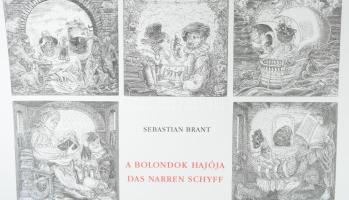 Keresztes Dóra (1953-), Orosz István (1951-): A bolondok hajója I., első tized. Plakát, szitanyomat,...