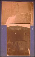 cca 1914-1918 I. világháborús fotóalbum az olasz fronton készült felvételekkel, rajtuk tüzérségi ágy...