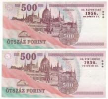 2006. 500Ft "A forradalom 50. évfordulója 1956. október 23." (2x) T:F szép papír
Adamo F5...