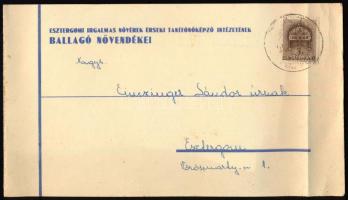 1942 Esztergomi Irgalmas Nővérek Érseki Tanítónőképző Intézete ballagási meghívó