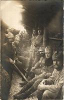 1915 Első világháború, osztrák-magyar katonák a lövészárokban, Sopanowban (Volhínia)/ WWI Austro-Hun...