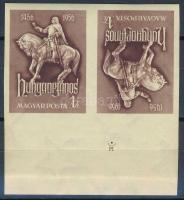 1956 Hunyadi János vágott ívszéli fordított pár (30.000)
