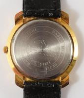 Mickey Mouse kvarc karóra, elemmel, működik d: 33 mm, bőr szíjjal