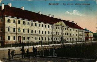 Kolozsvár, Cluj; Cs. és kir. közös laktanya / K.u.k. military barracks (vágott / cut)