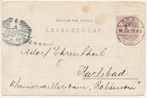 1898 Arad, Városház tér, lóvasút, Endrődi Salacz Gyula királyi tanácsos és Arad szab. kir. város pol...