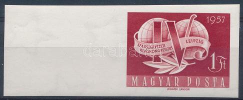 1957 Szakszervezet V. vágott ívszéli bélyeg (5.000)